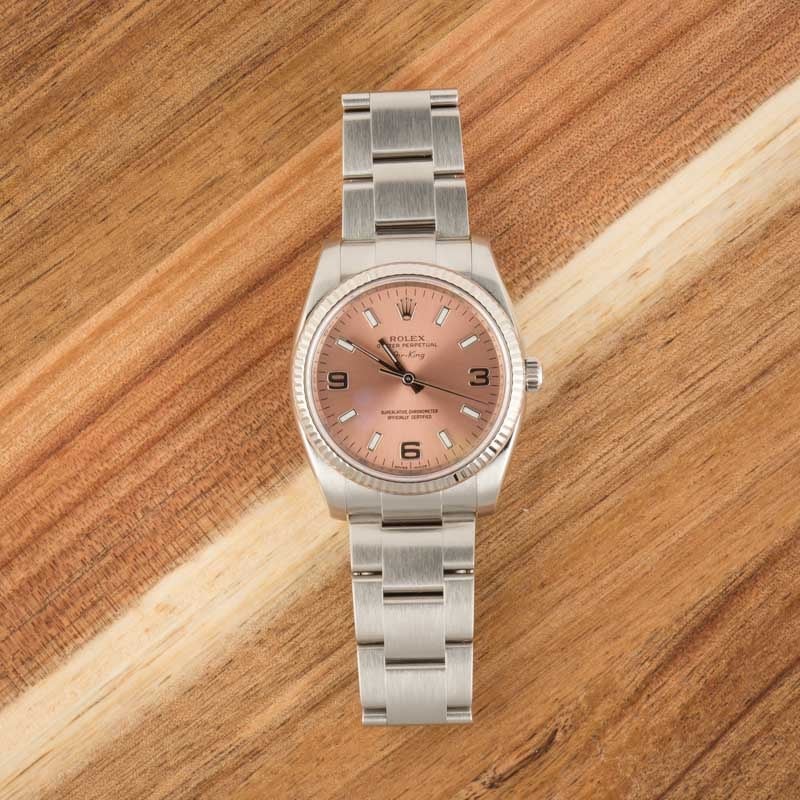 Rolex Air-King Steel 114234 Salmon Dial