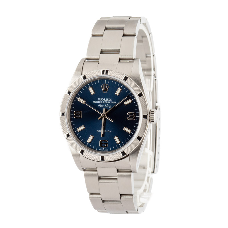 Rolex Air-King 14010 Blue Dial