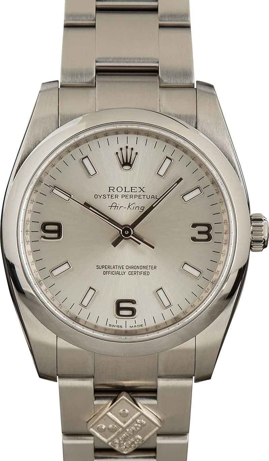 Pre-Owned Rolex Air-King 114200 Stainless Steel