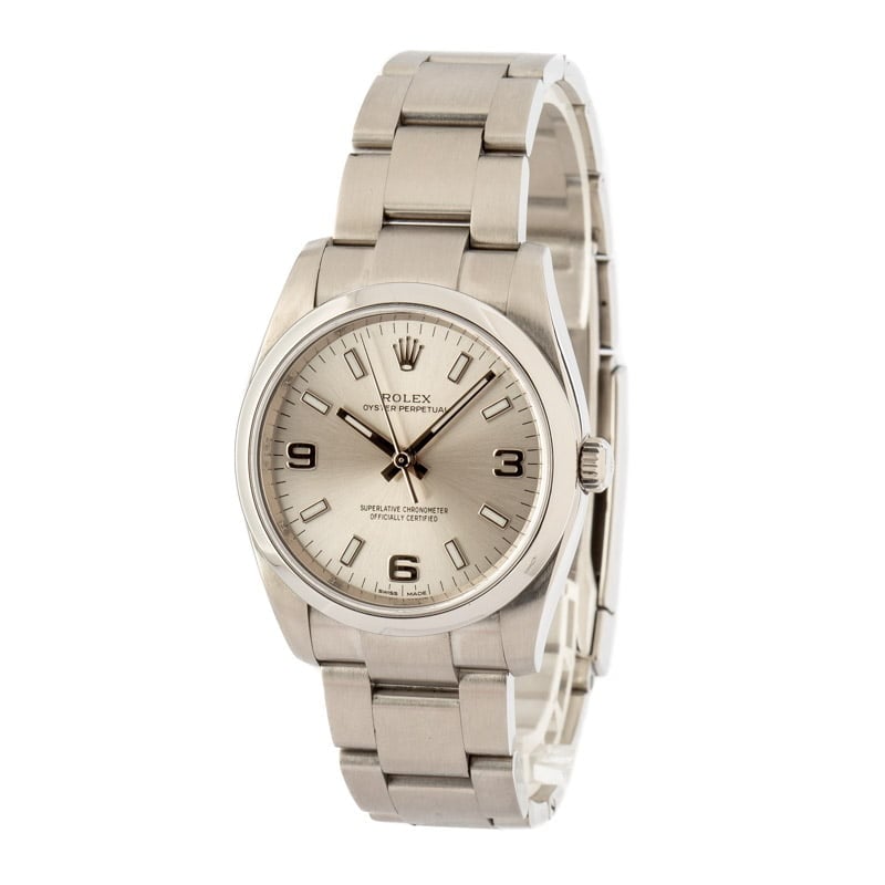 Rolex Oyster Perpetual 114200 Silver Dial