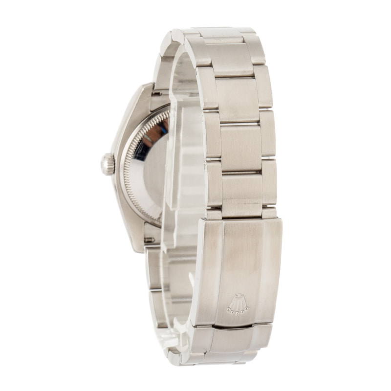 Used Rolex Air-King 114210 Blue Concentric Dial