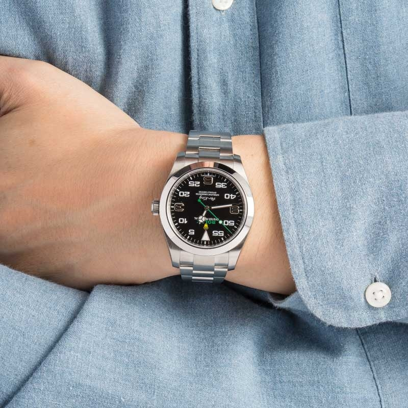 Rolex Air-King Ref 116900 Black Arabic Dial