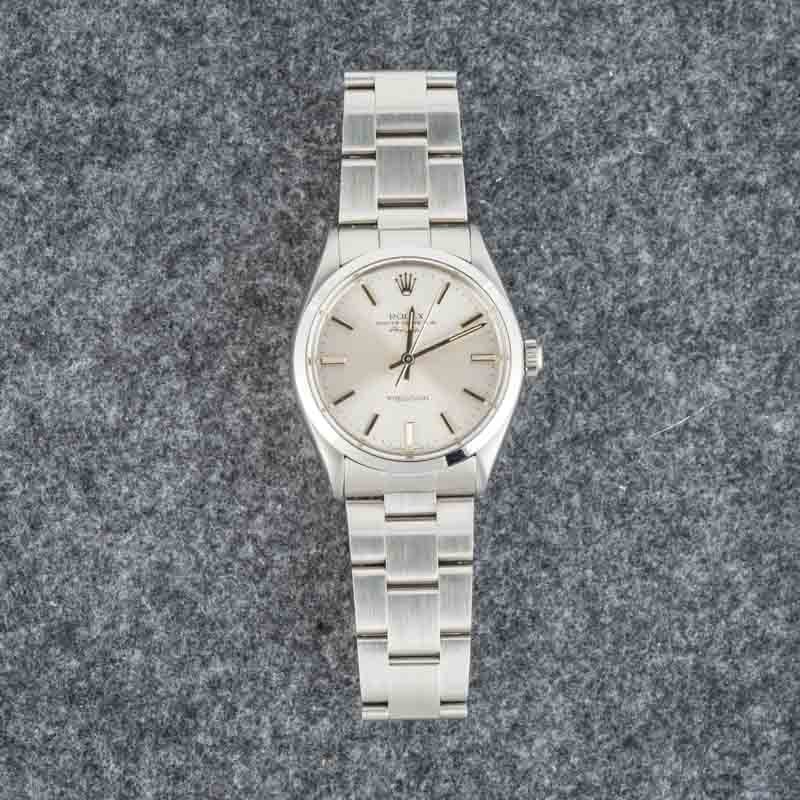 Pre-Owned Rolex Air-King 5500 Silver Dial