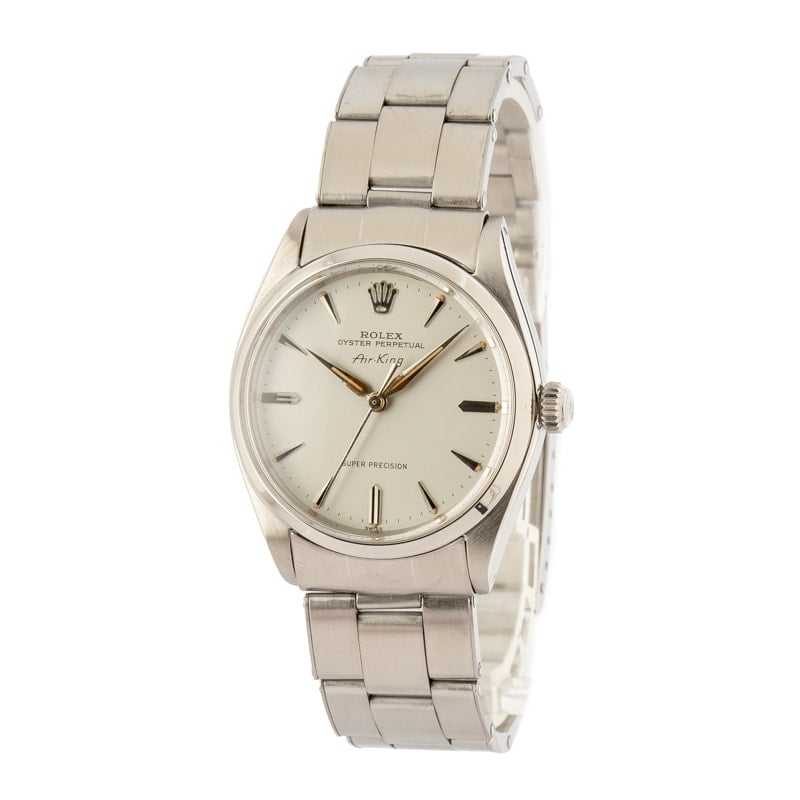 Used Rolex Air King 5500 Stainless Steel