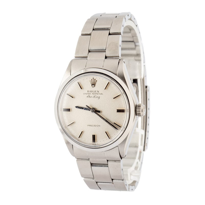 Pre-Owned Rolex Air-King 5500 Silver