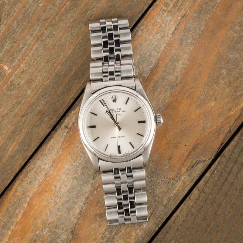 Rolex Air-King 5500 Silver Index Dial