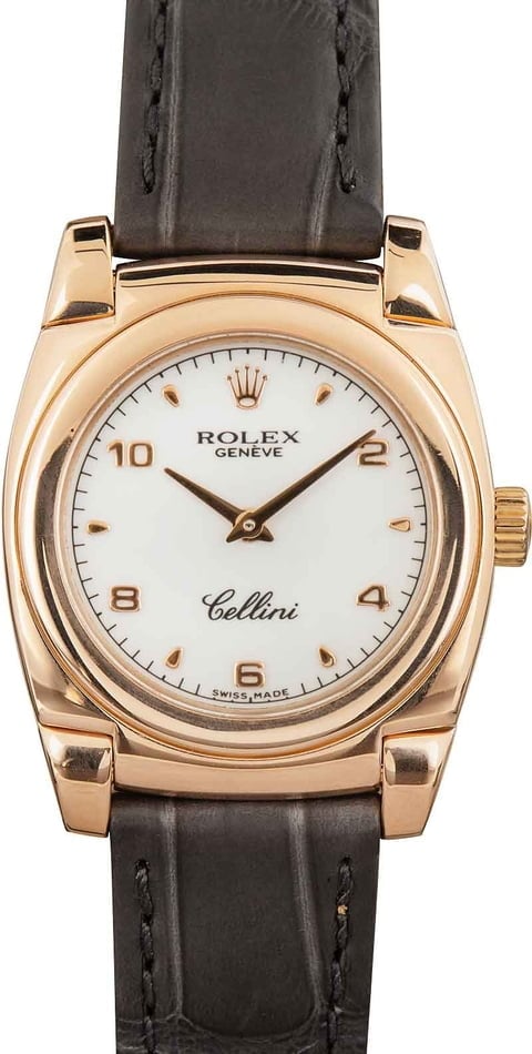 Ladies Rolex Cellini 5310 18k Everose Gold