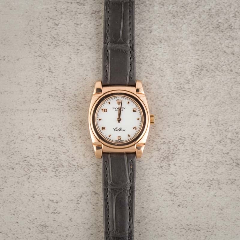 Ladies Rolex Cellini 5310 18k Everose Gold