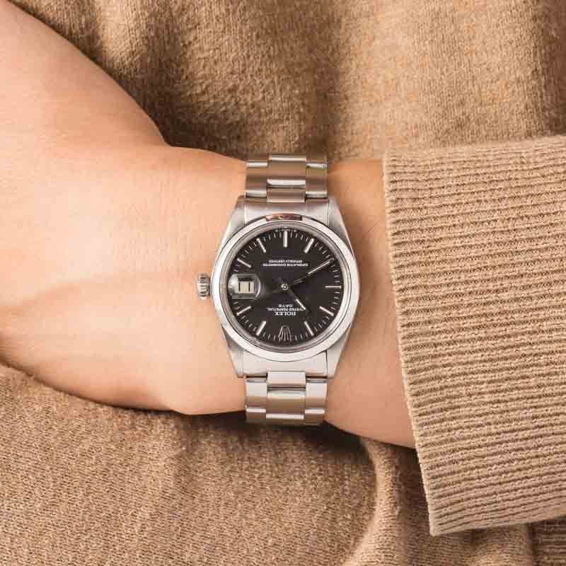 Rolex Date Ref 1500 Black Sigma Dial