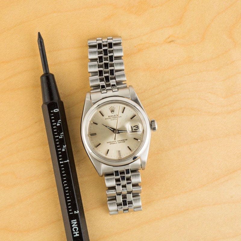 Rolex Date Ref 1500 Stainless Steel