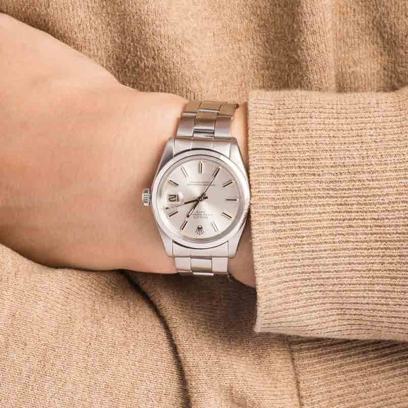 Rolex Date Ref 1500 Silver Index Dial