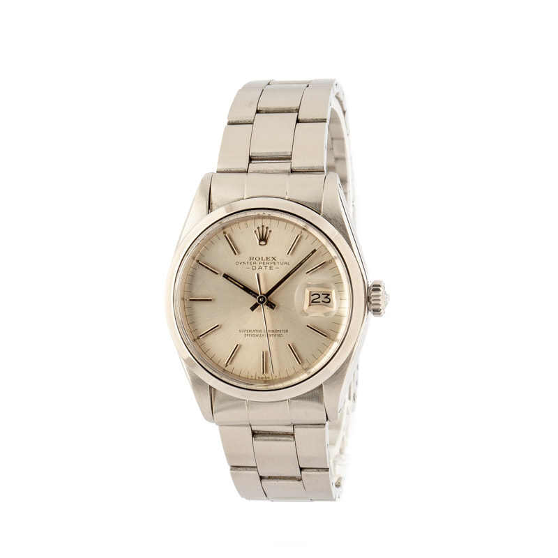 Used Rolex Date 1500 Silver Dial