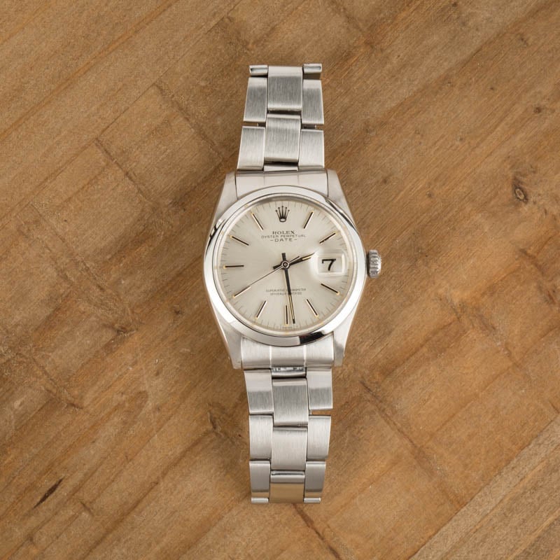 Pre-Owned Rolex Date 1500 White Dial