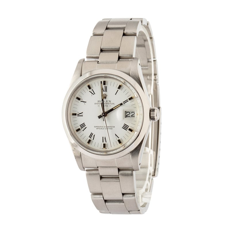 Rolex Date 15000 White Dial