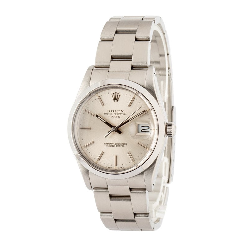 Rolex Date 15000 Stainless Steel Oyster