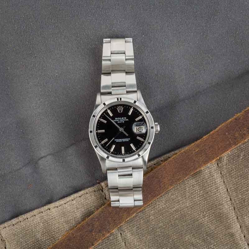 Pre-Owned Rolex Date 15010 Black Dial
