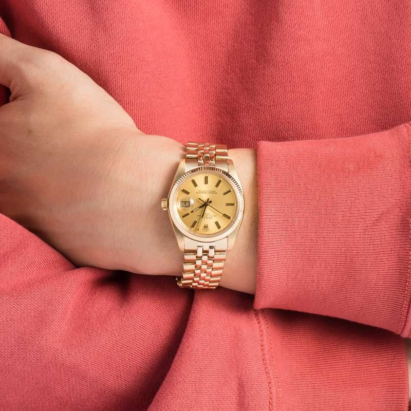 Pre-Owned Rolex Date 1503 Yellow Gold