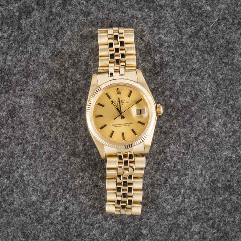 Pre-Owned Rolex Date 1503 Yellow Gold