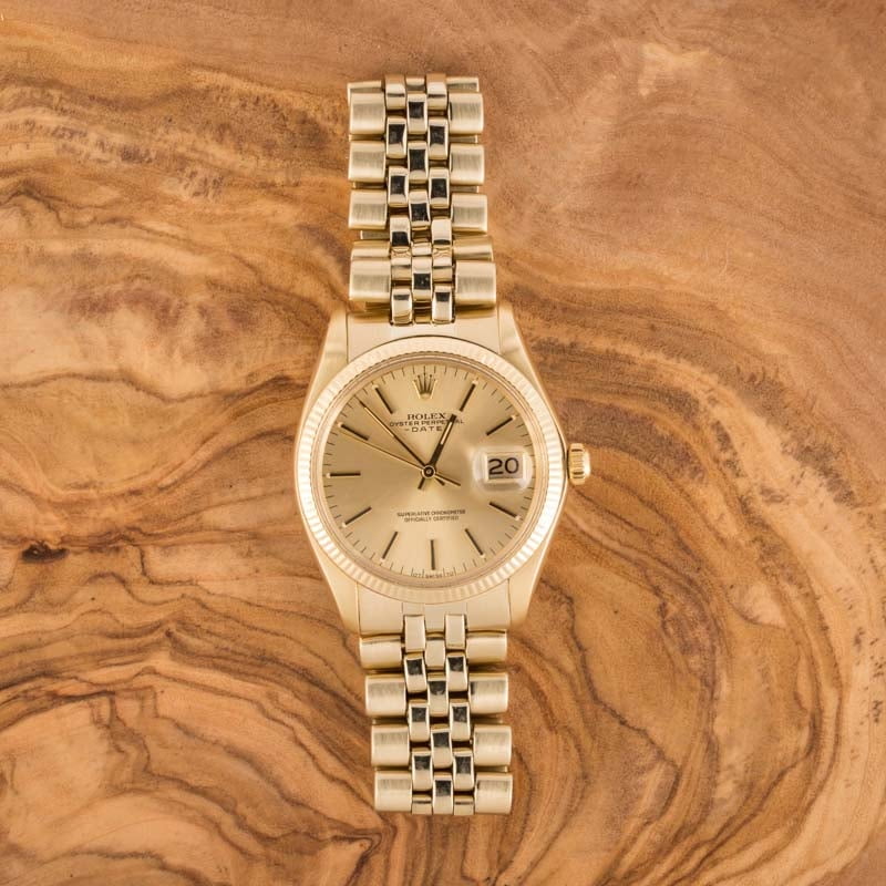 Pre Owned Rolex Date 1503 Champagne Dial