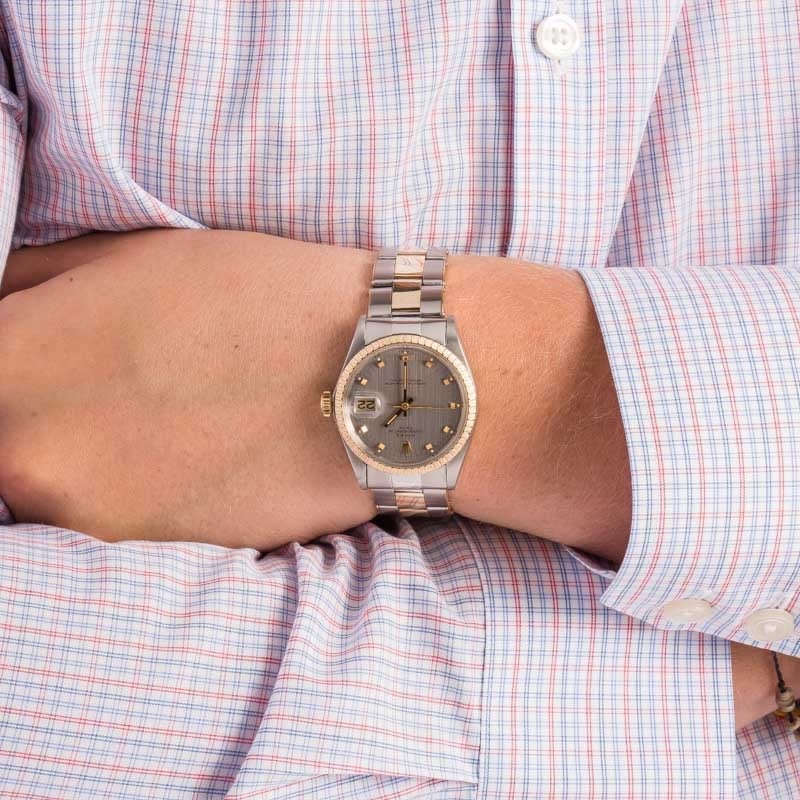 Rolex Date 1505 Steel & Gold