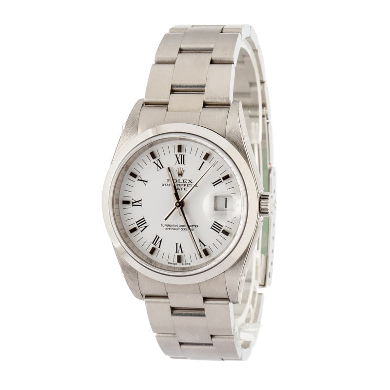 Pre-owned Rolex Date Ref 15200 Stainless Steel