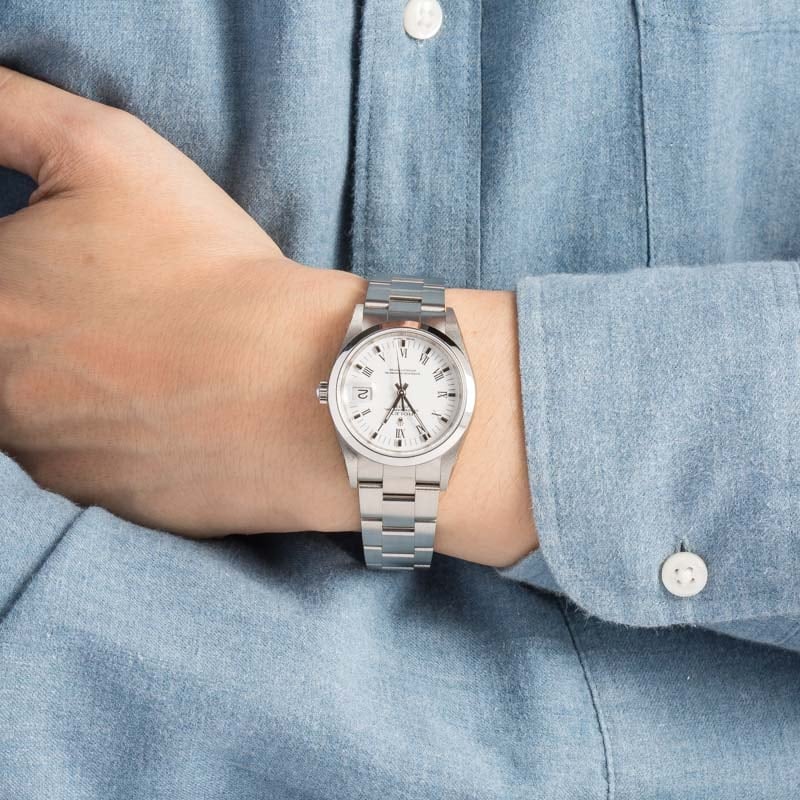 Pre-owned Rolex Date Ref 15200 Stainless Steel