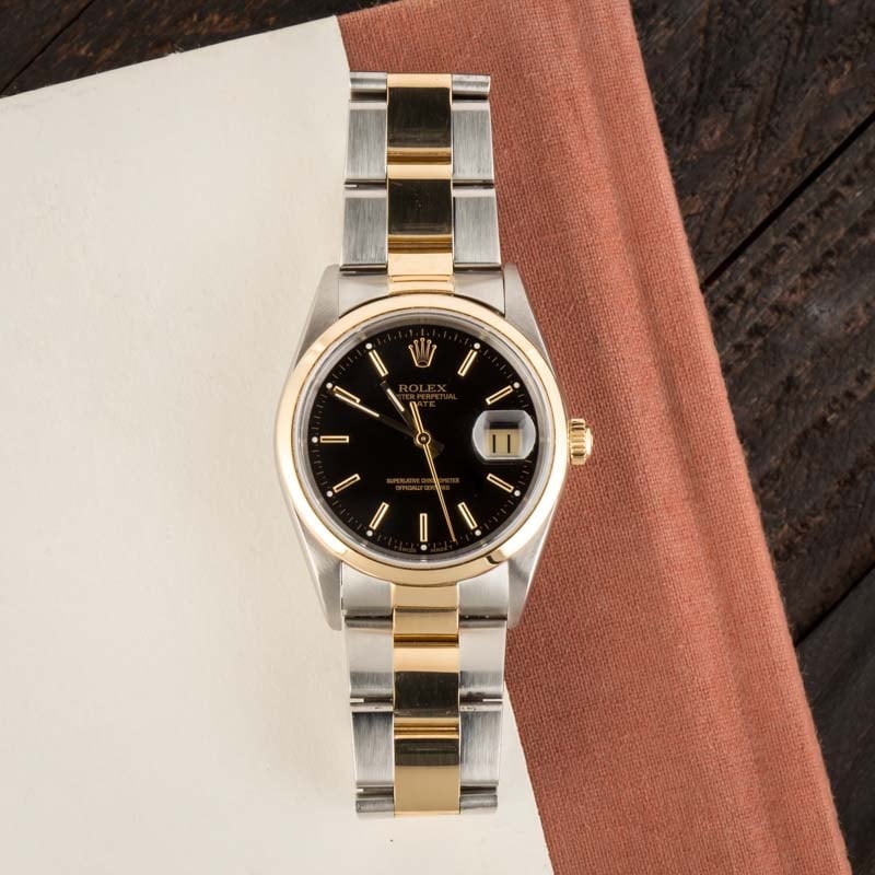 Rolex Date 15203 Black Dial