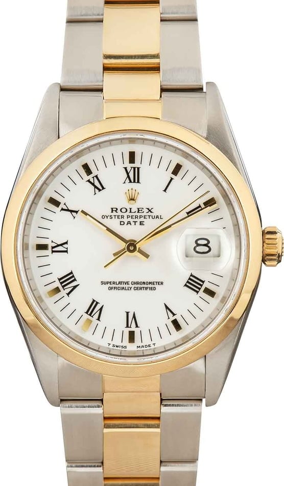 Image of Rolex Date 15203 White Dial