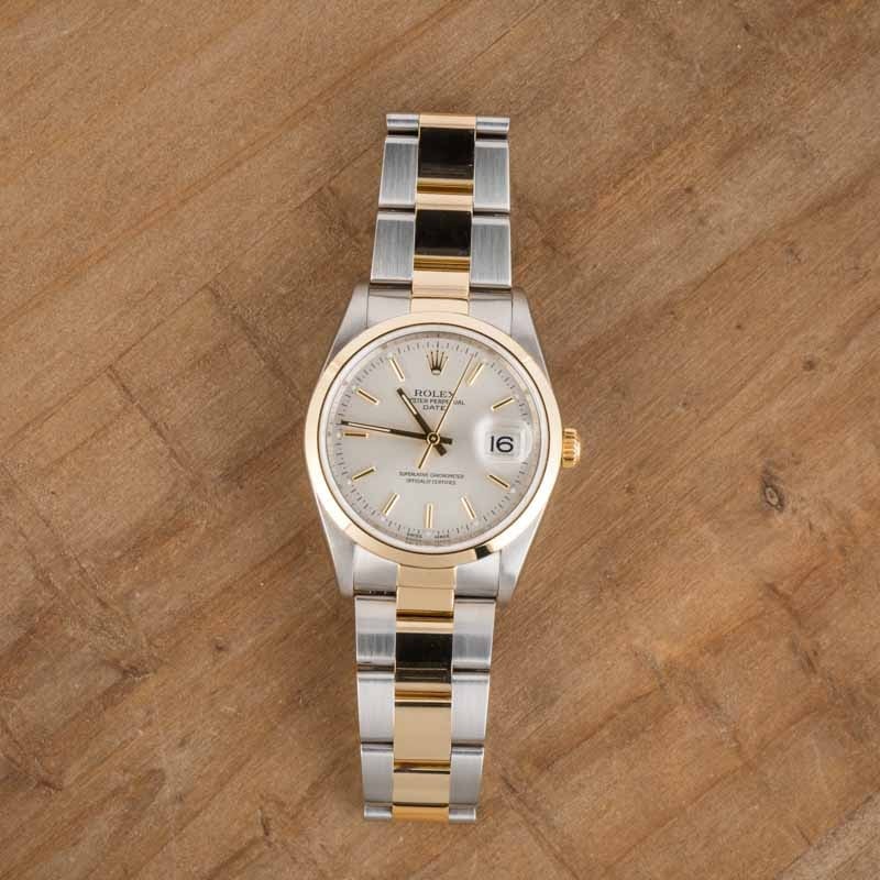 Rolex Date 15203 Silver Dial