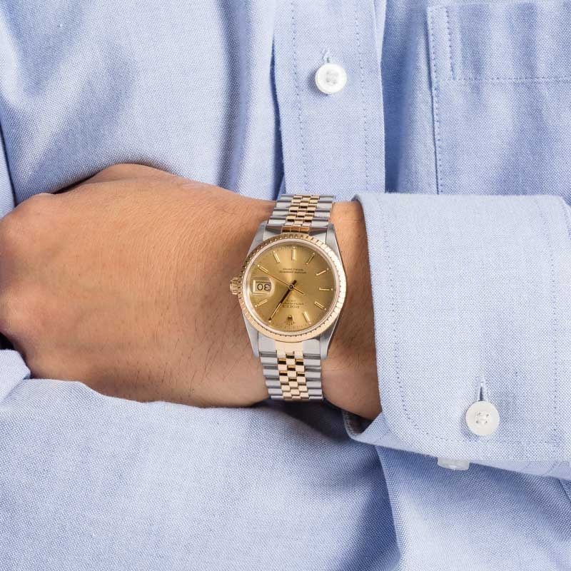 Rolex Oyster Perpetual Date 15223 Two-Tone