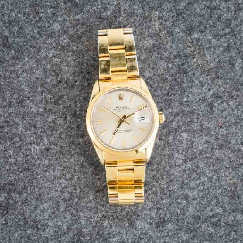Rolex Date Ref 15505 Yellow Gold Shell