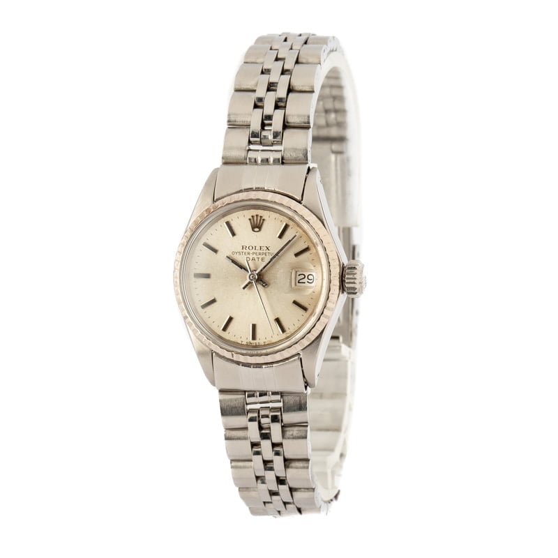 Ladies Rolex Date 6516 Silver Dial