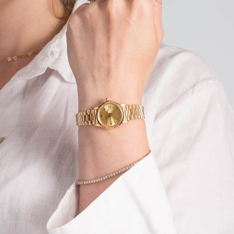 Ladies Rolex Date 6517 Yellow Gold