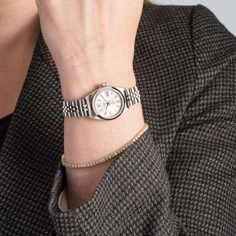 Lady Rolex Date 69160 Silver Dial