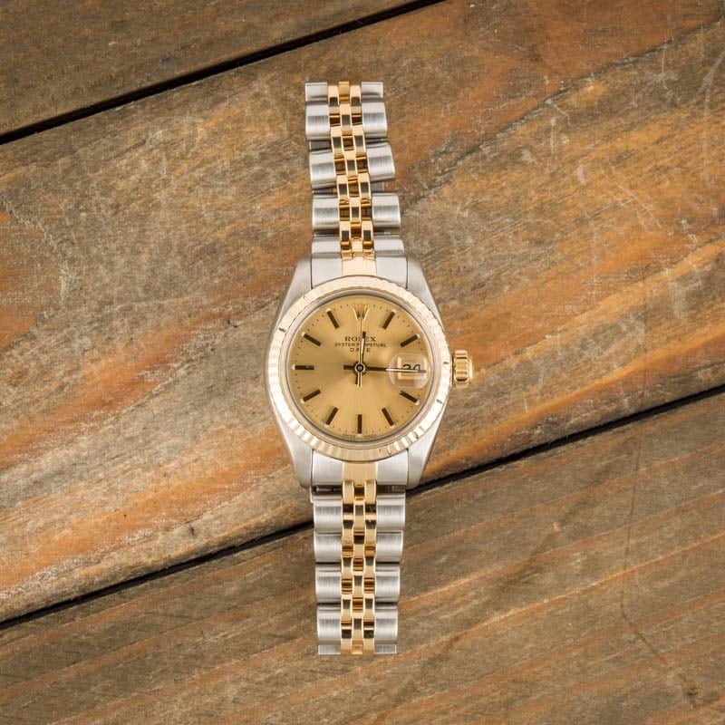 Ladies Rolex Date 6917 Champagne Dial