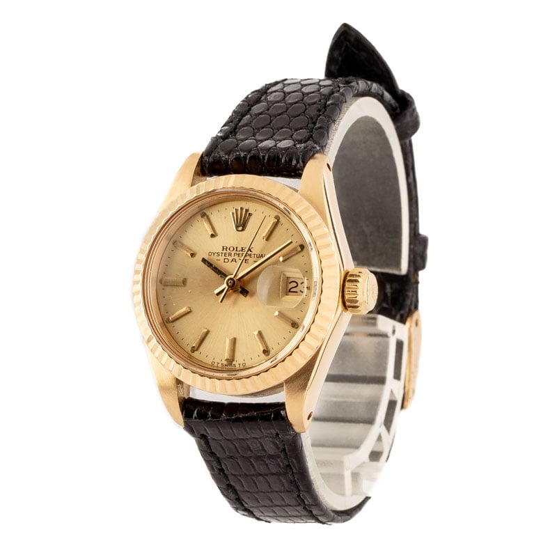 Ladies Rolex Date 6917 Yellow Gold