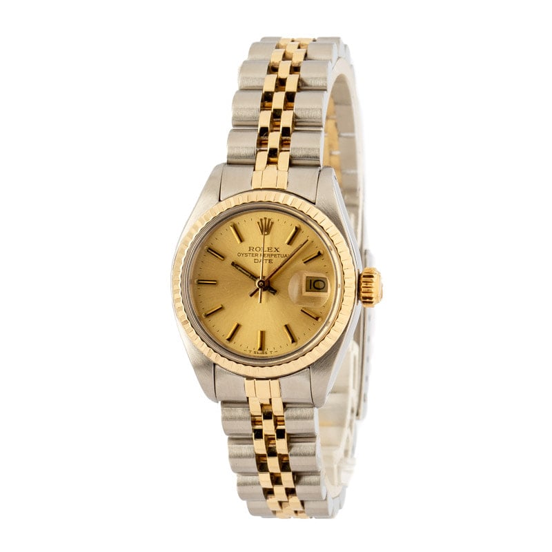 Pre-Owned Rolex Date 6917 Champagne Index Dial