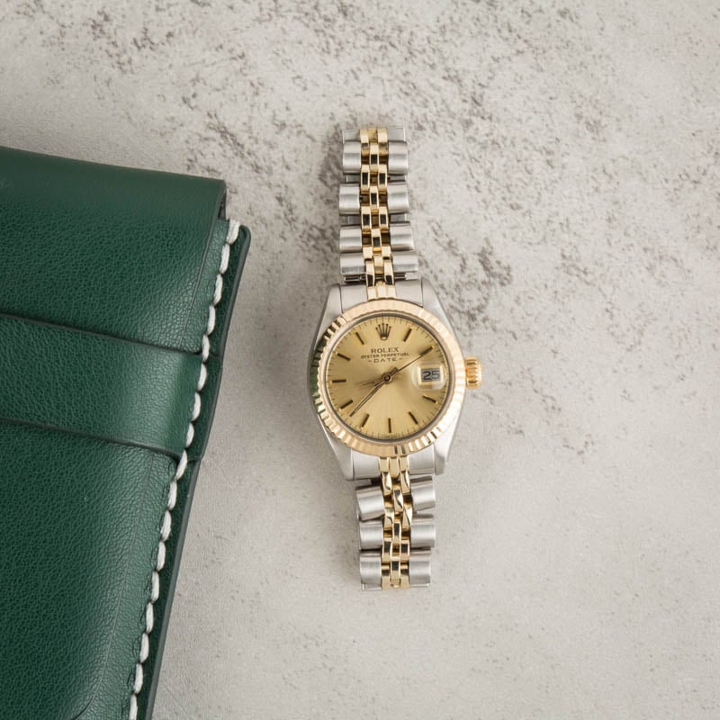 Women's Rolex Date Ref 6917 Champagne Dial