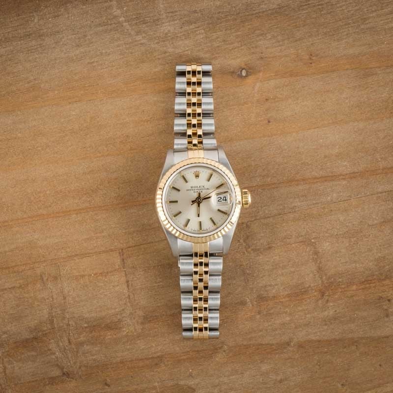 Ladies Rolex Date 69173 Silver Dial