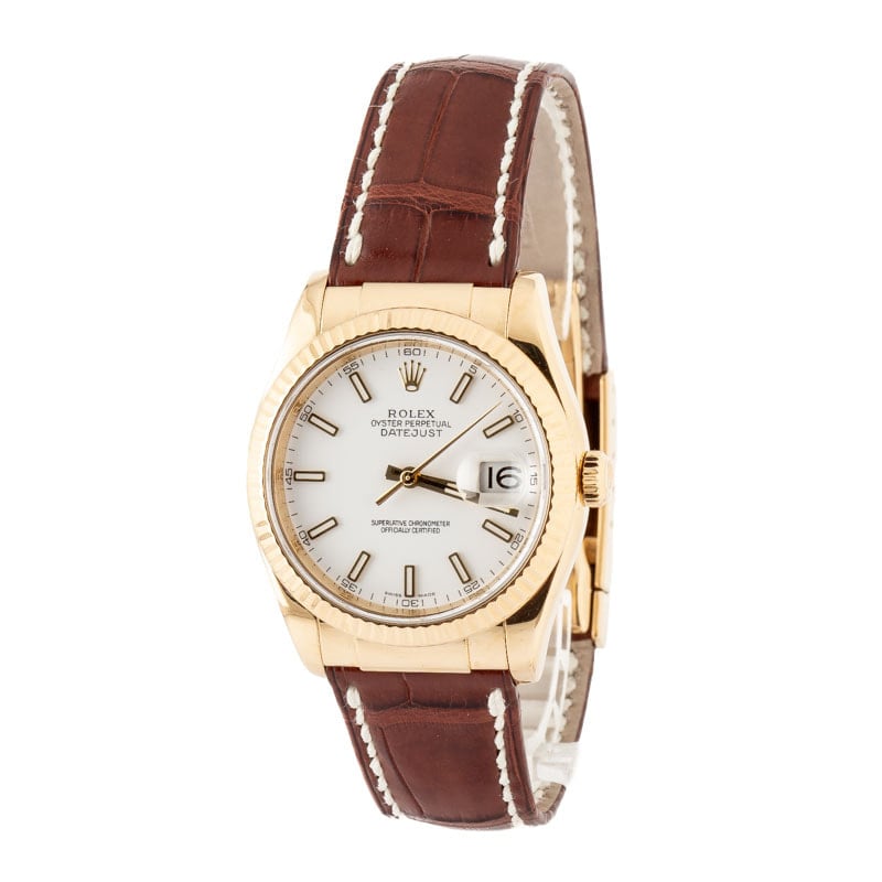 Rolex Datejust 116138 White Dial