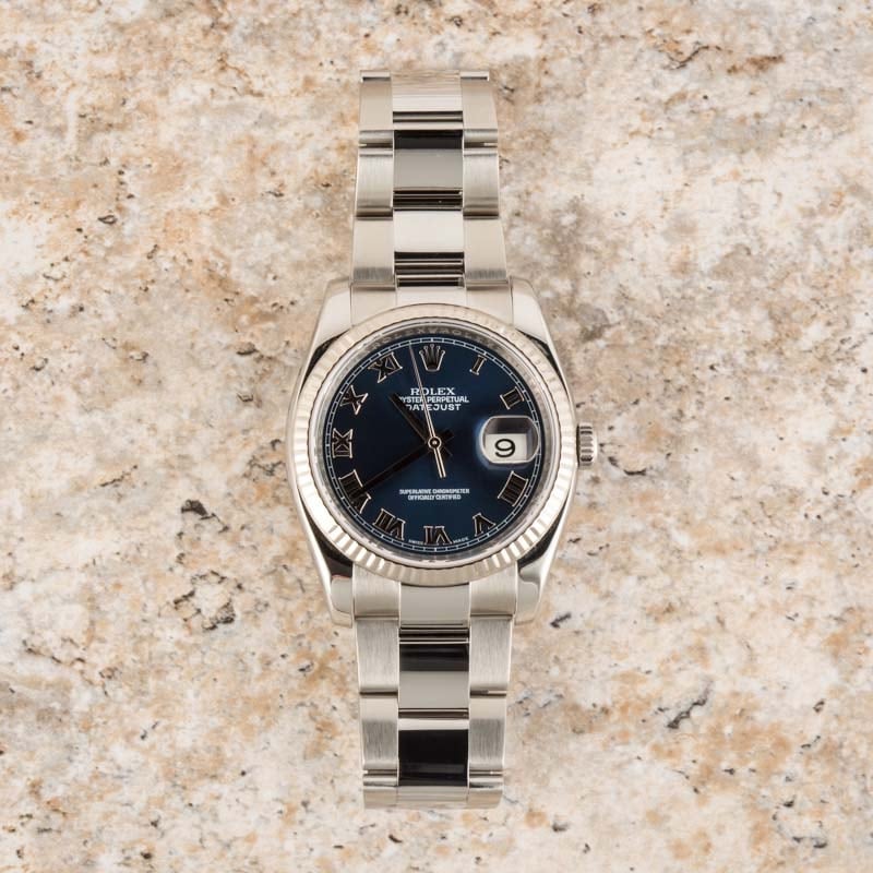 Rolex Datejust 116200 Blue Roman Dial