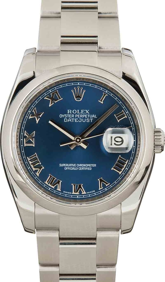 Rolex Datejust 116200 Blue Roman Dial