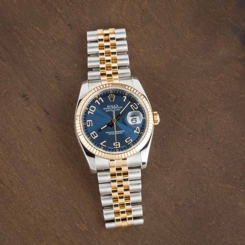 Rolex Datejust 116233 Blue Concentric Dial