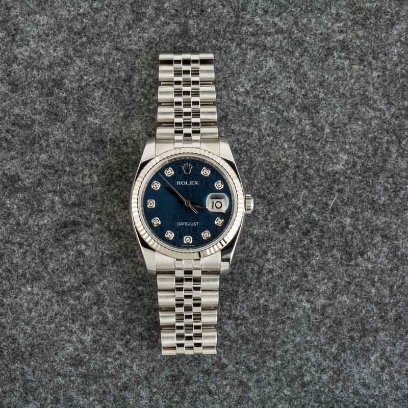 Rolex Datejust Ref 116234 Jubilee Diamond Dial