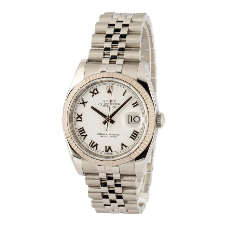 Rolex Datejust 116234 White Roman