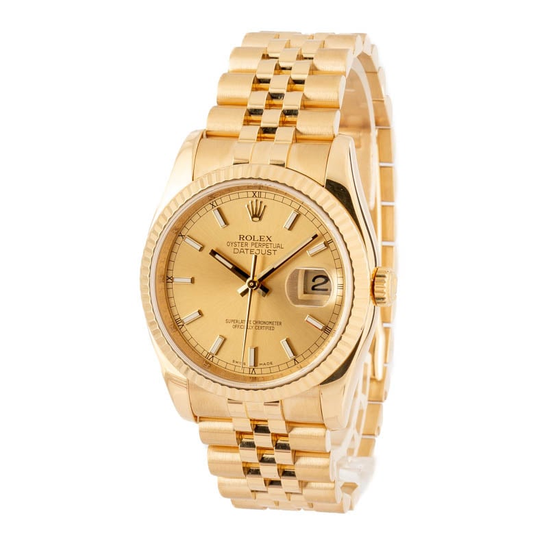 Rolex Datejust 116238 Yellow Gold