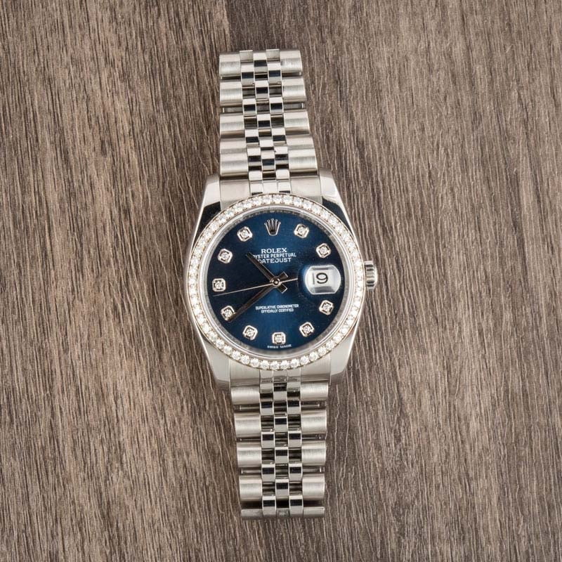 Rolex Datejust 116244 Blue Diamond