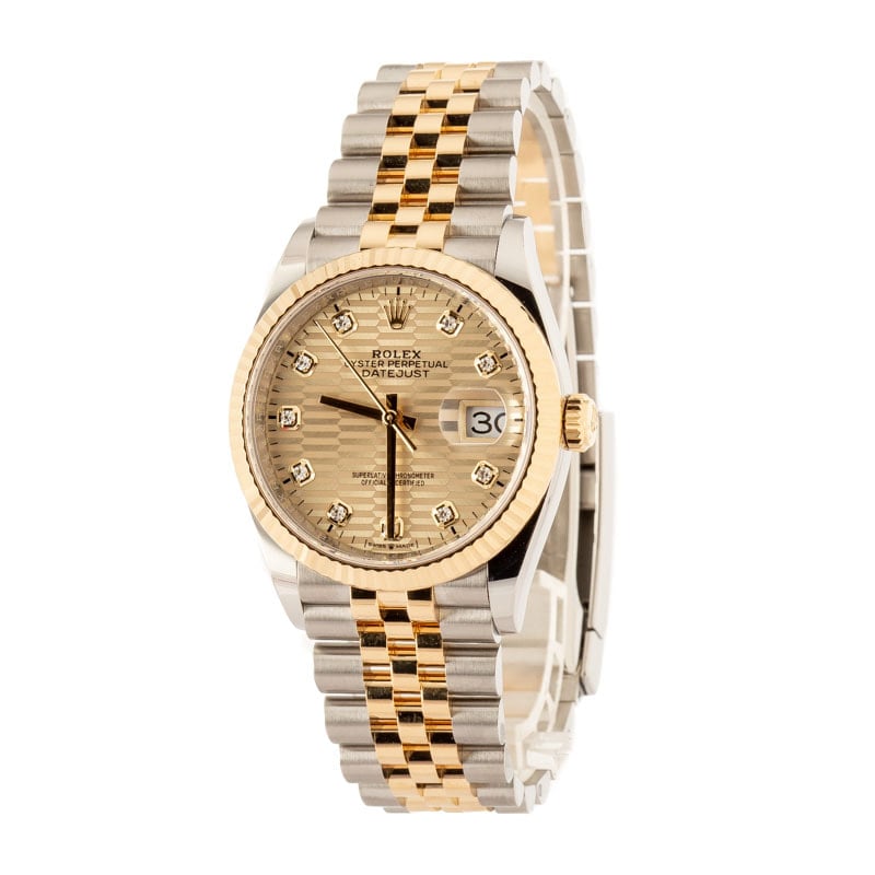 Rolex Datejust 126233 Fluted Motif Diamond Dial