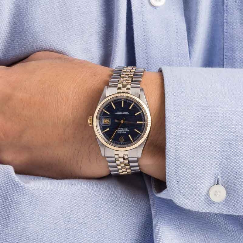 Rolex Datejust 1601 Blue Linen Dial