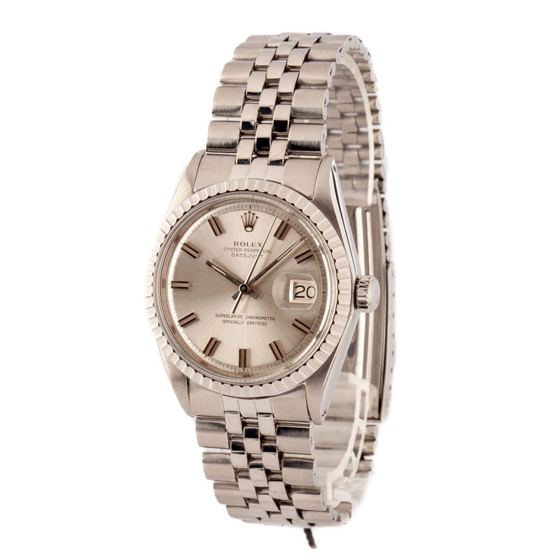 Rolex Datejust 1601 Silver Pie Pan